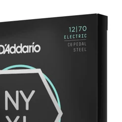 D'Addario NYXL1270PS NYXL Nickel Wound Strings for C6th Pedal Steel - .012-.070, Custom Medium