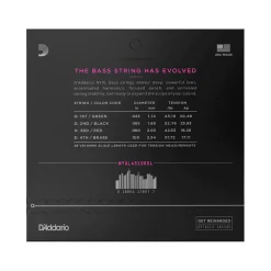 D'Addario NYXL45100SL Regular Light Super Long Scale Bass Strings