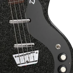 Danelectro '59 Short Scale Bass - Black Metal Flake