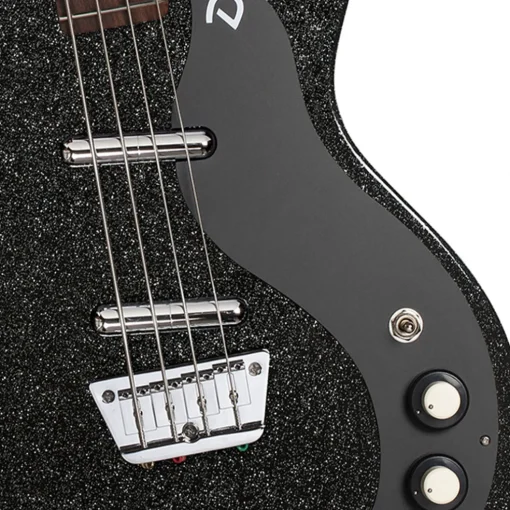 Danelectro '59 Short Scale Bass - Black Metal Flake