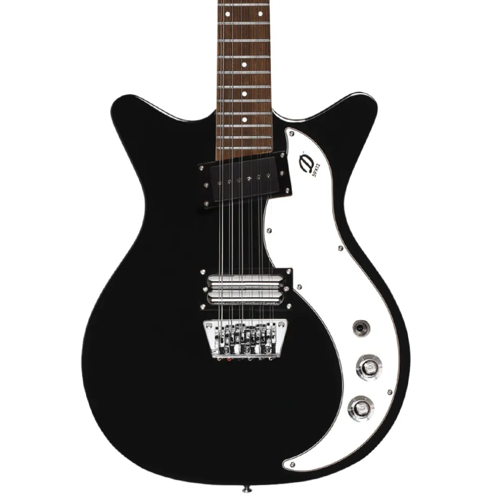 Danelectro '59 Vintage 12-String Electric Guitar - Black Sparkle