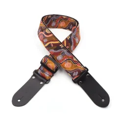 DSL 2" Indigenous Handmade Fabric Guitar Strap - Jijika Desert