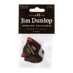 Dunlop Celluloid Shell Picks 12pk - Medium