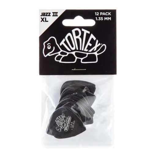 Dunlop JPT413 - 1.35mm Tortex Jazz III XL Picks 12pk