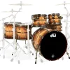 DW Collector's 50th Anniversary 6-piece Shell Pack - Burnt Toast Burst Lacquer with Antique Gold Hardware