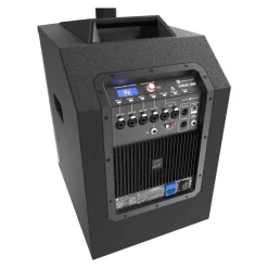 Electro Voice Powered Subwoofer Black w/ 8 Channel Mixer Quicksmart DSP & Bluetooth 1000w Class D Amp