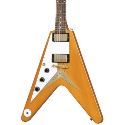 Epiphone - 1958 Korina Flying V Electric Guitar Left Handed - Aged Natural