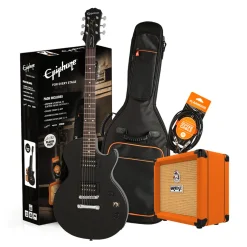 Epiphone LP Special E1 Ebony w/Crush & ACCES