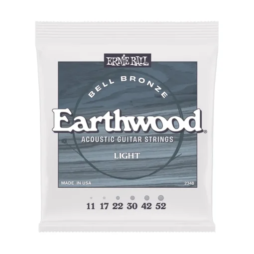 Ernie Ball 2348 Earthwood Bell Bronze Acoustic Guitar Strings - .011-.052 Light