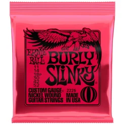 Ernie Ball Burly Slinky Nickelwound Electric Guitar Strings, 11-52 Gauge