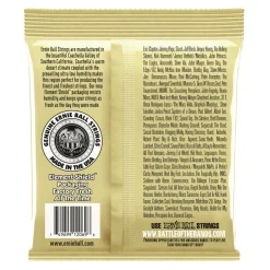 Ernie Ball Earthwood Folk Nylon, Clear and Gold w/Ball End, 8020 Brnz Ac Gtr Strings 3 Pk 28 42