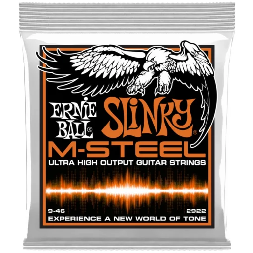 Ernie Ball Hybrid Slinky M-Steel Electric Guitar Strings, 9-46 Gauge