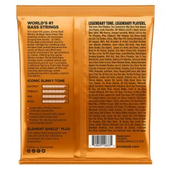 Ernie Ball Hybrid Slinky Nickel Wound Electric Bass Strings, 45-105 Gauge