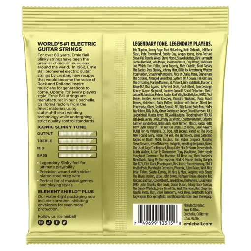 Ernie Ball Mammoth Slinky Nickel Wound Electric Guitar Strings, 12-62 Gauge