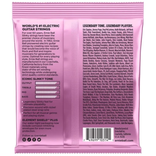 Ernie Ball Mega Slinky Nickel Wound 10.5/48 Electric Guitar Strings 3 Pack | Fretted Instrument Strings | P03213
