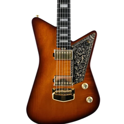 Ernie Ball Music Man - Mariposa Electric Guitar - Sahara Sunset Gold Hardware