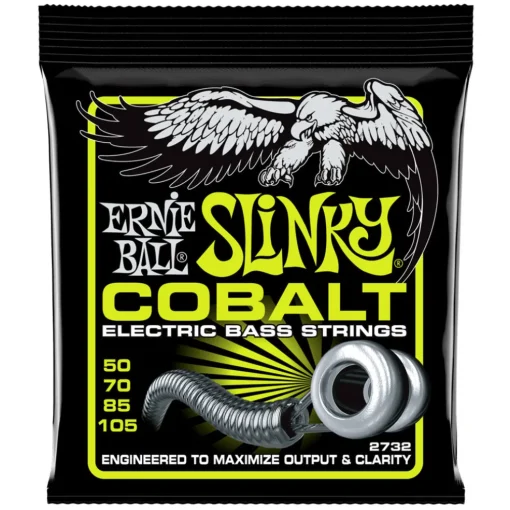 Ernie Ball Regular Slinky Cobalt Electric Bass Strings, 50-105 Gauge