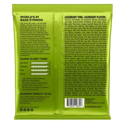 Ernie Ball Regular Slinky Nickel Wound Electric Bass Strings, 50-105 Gauge