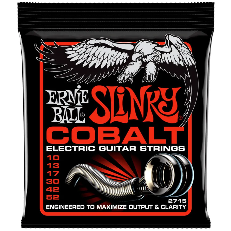 Ernie Ball Skinny Top Heavy Bottom Slinky Cobalt Electric Guitar Strings - 10-52 Gauge