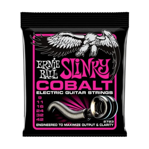 Ernie Ball Super Slinky Cobalt Electric Guitar Strings - 9-42 Gauge