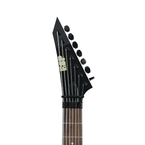 ESP Custom Shop 7-String Electric Guitar w/ Floyd Rose & EMG Pickups - Gloss Black