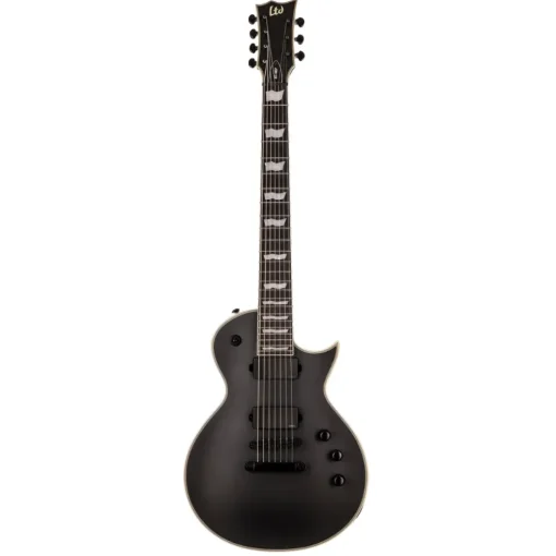 ESP LTD EC-407 7-String Electric Guitar - Black Satin