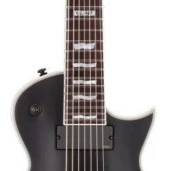 ESP LTD EC-407 7-String Electric Guitar - Black Satin