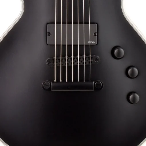 ESP LTD EC-407 7-String Electric Guitar - Black Satin