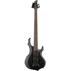 ESP LTD F-205 5-String Bass Guitar - Black Satin