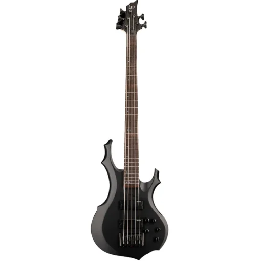 ESP LTD F-205 5-String Bass Guitar - Black Satin