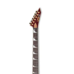 ESP LTD Kirk Hammett Signature V Electric Guitar- Red Sparkle - LKH-VRSP