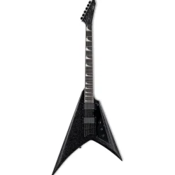 ESP LTD Kirk Hammett Signature V Electric Guitar - Black Sparkle - LKH-VBLKSP