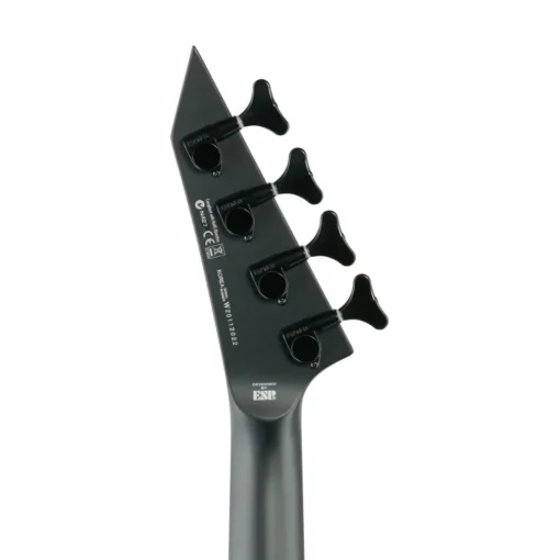 ESP LTD M-4 Black Metal Bass Guitar - Black Satin