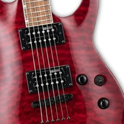 ESP LTD MH-200QM NT Roasted Jatoba Fingerboard - See Thru Black Cherry
