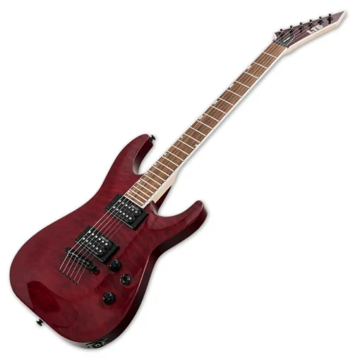 ESP LTD MH-200QM NT Roasted Jatoba Fingerboard - See Thru Black Cherry
