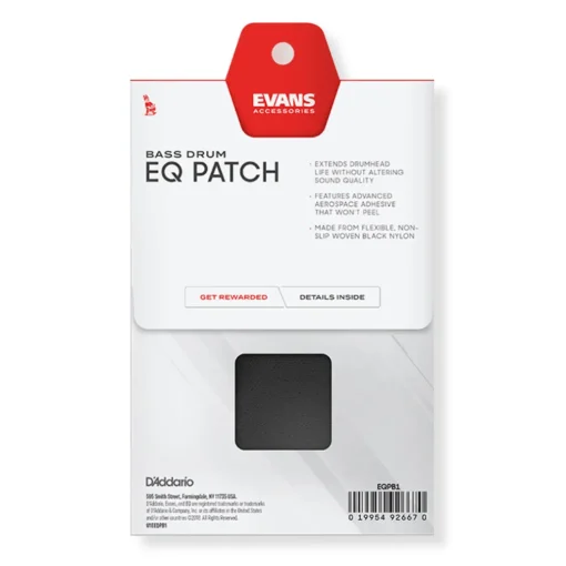 Evans EQ Black Nylon Single Patch