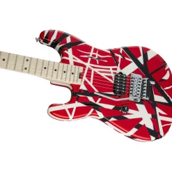 EVH Striped Series Left Handed - Red Black White