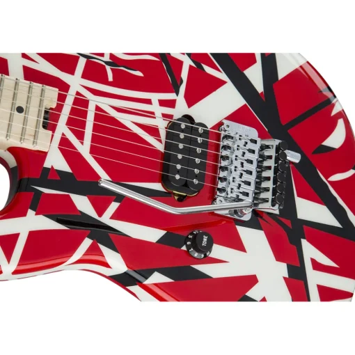 EVH Striped Series Left Handed - Red Black White
