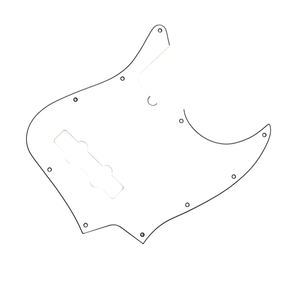 Fender - Pickguard, Jazz Bass®, 10-Hole Mount (with Truss Rod Notch), W/B/W, 3-Ply
