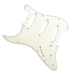 Fender - Pickguard, Stratocaster® S/S/S (Left Hand), 11-Hole Vintage Mount (with Truss Rod Notch), Mint Green, 3-Ply
