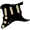 Fender - Pre-Wired Strat Pickguard, Vintage Noiseless SSS, Black 11 Hole Pickguard