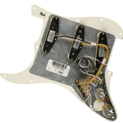 Fender - Pre-Wired Strat Pickguard, Custom Shop Fat 50's SSS, Parchment 11 Hole PG