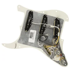 Fender - Pre-Wired Strat Pickguard, Vintage Noiseless SSS, Parchment 11