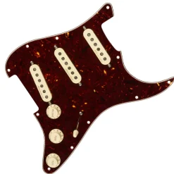 Fender - Pre-Wired Strat Pickguard, Vintage Noiseless SSS, Tortoise Shell 11 Hole PG