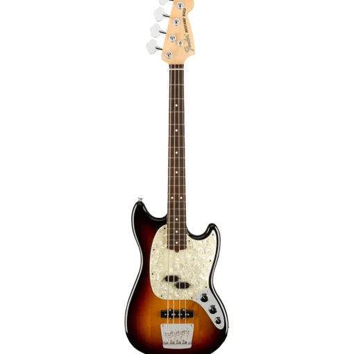 Fender American Performer Mustang Bass - 3 Tone Sunburst - Rosewood