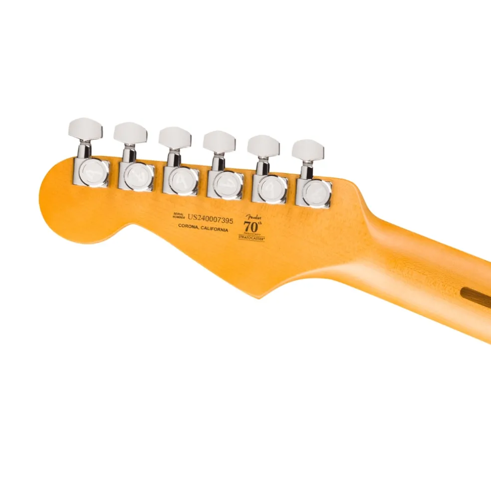 Fender American Ultra II Ebony Fingerboard HSS Stratocaster - Texas Tea