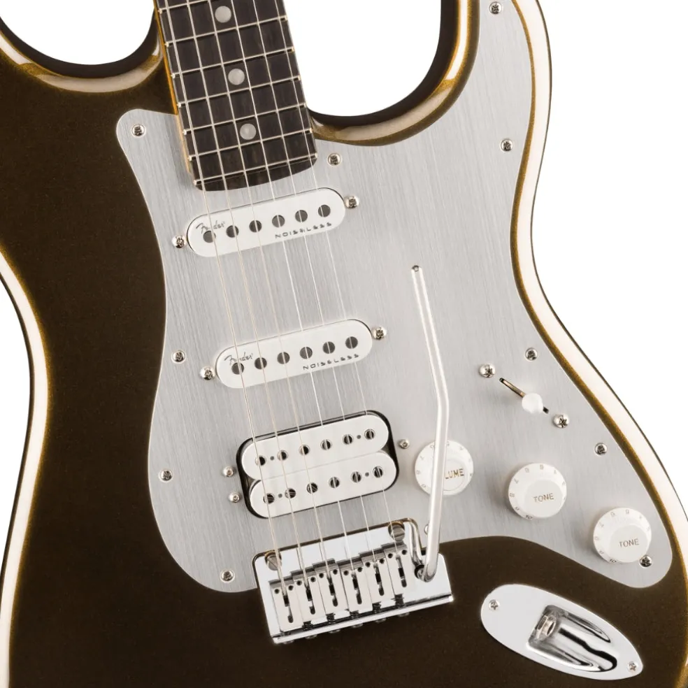 Fender American Ultra II Ebony Fingerboard HSS Stratocaster - Texas Tea