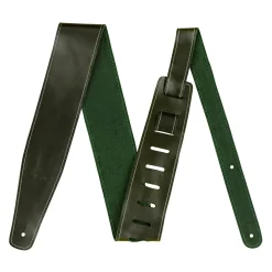 Fender Broken In Leather Strap in Green