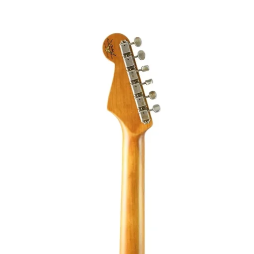Fender Custom Shop - Limited Edition Dual-Mag II Strat Relic - Rosewood Fingerboard - Aged Black Over 3-Colour Sunburst