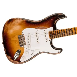 Fender Custom Shop Limited Edition 70th Anniversary 1954 Stratocaster Super Heavy Relic - Wide-Fade 2-Color Sunburst, 1-Pc Quartersawn Maple Neck Fingerboard
